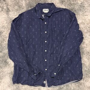 Trunks Surf & Swim Co shirt XL Button down Blue